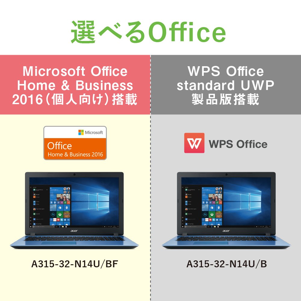 Amazon.co.jp: Acer ノートパソコンAspire 3 A315-32-N14U/BF (Celeron